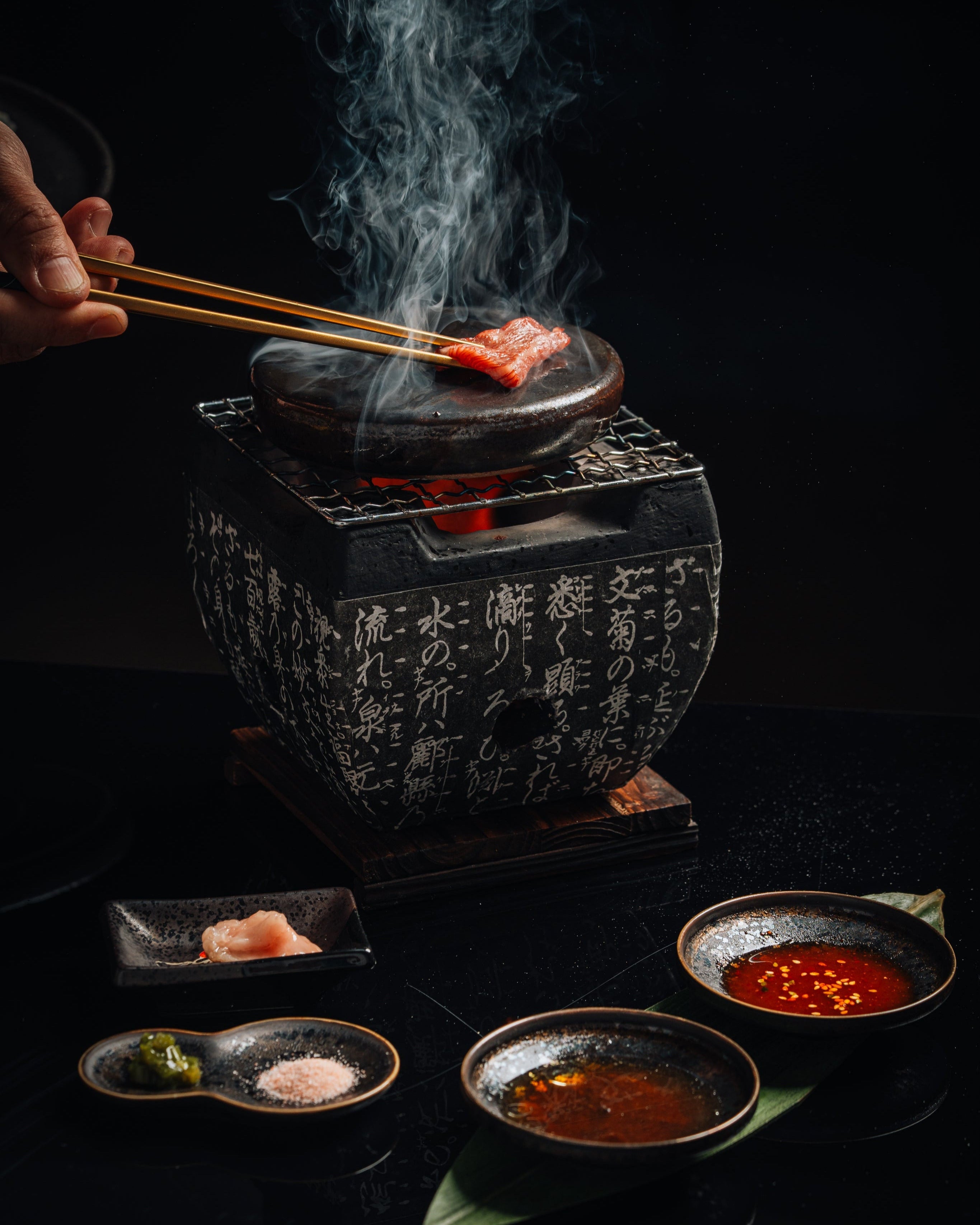 Wagyu hot stone event