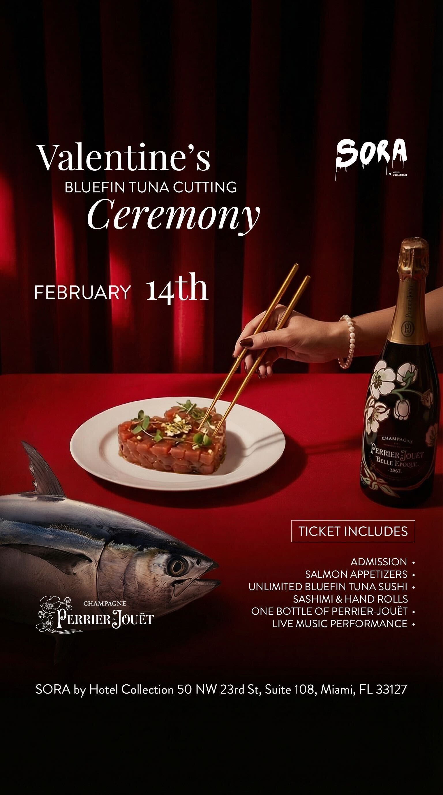 Valentine’s Day Bluefin Tuna Cutting Ceremony event