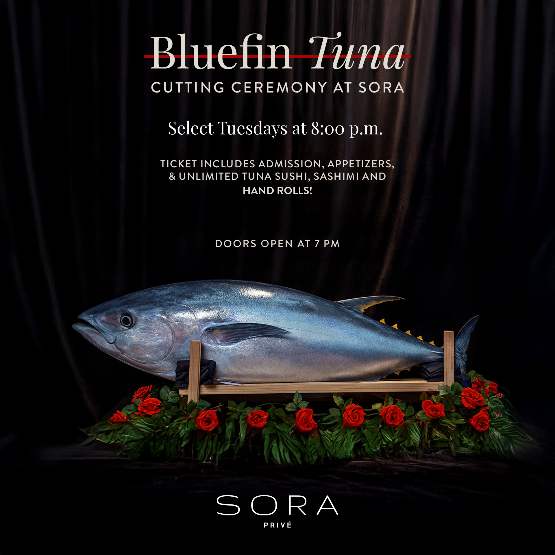 140 lbs. Bluefin Tuna Cutting Ceremony event