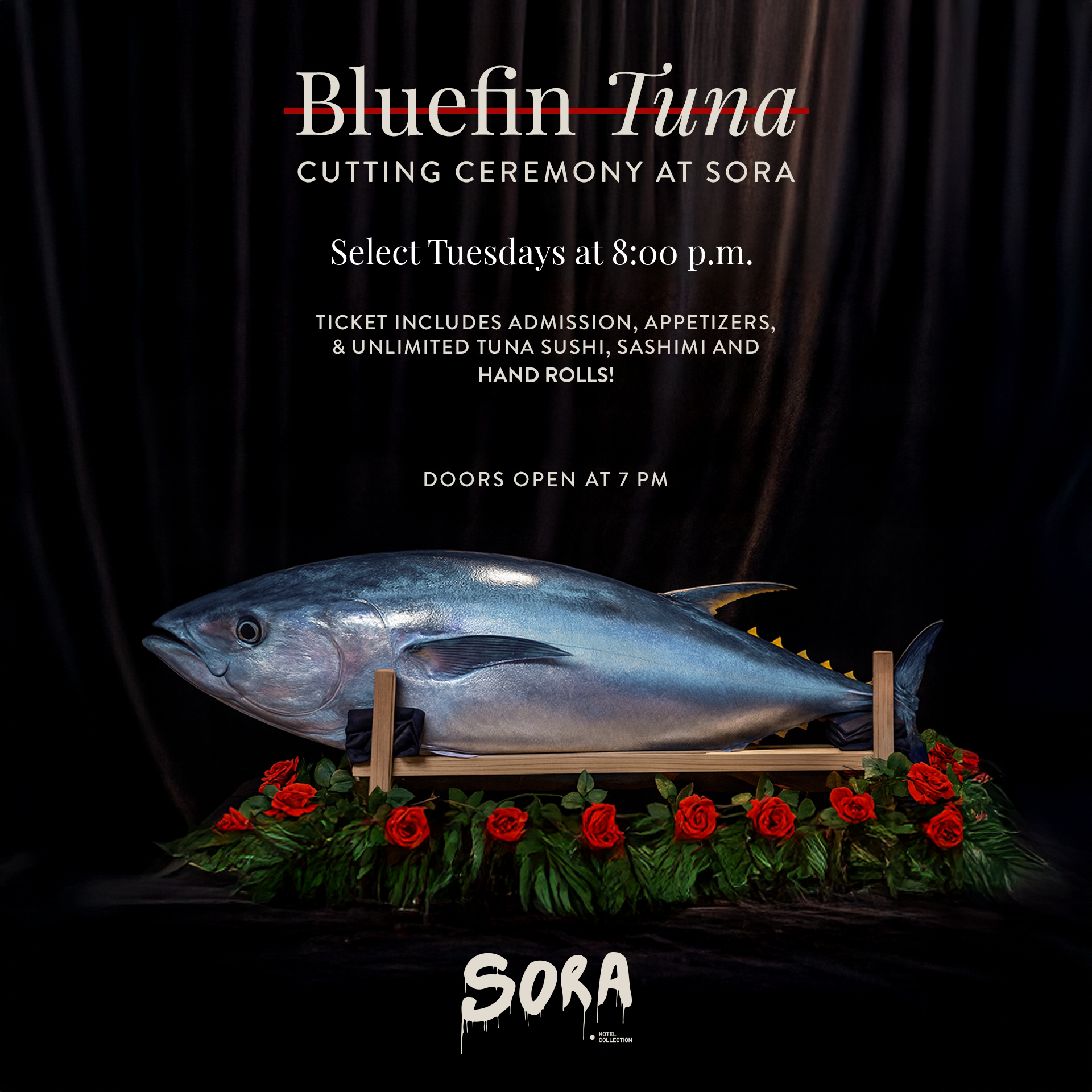 140 lbs. Bluefin Tuna Cutting Ceremony event