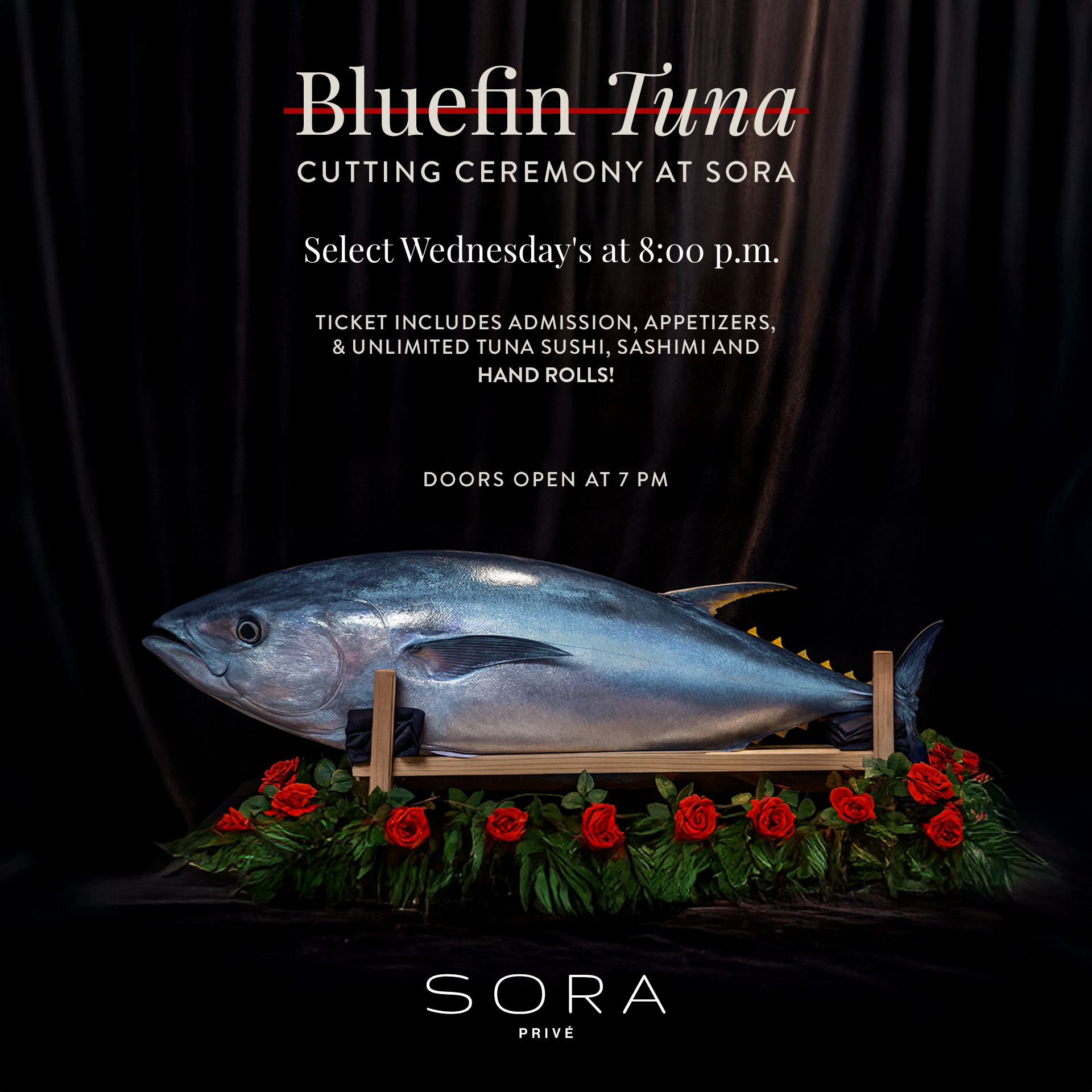 140 lbs. Bluefin Tuna Cutting Ceremony event